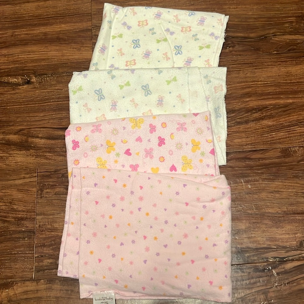 Baby receiving blankets bundle 
All pre owned
